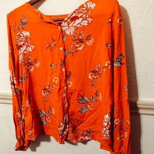 Floral Button Down Blouse